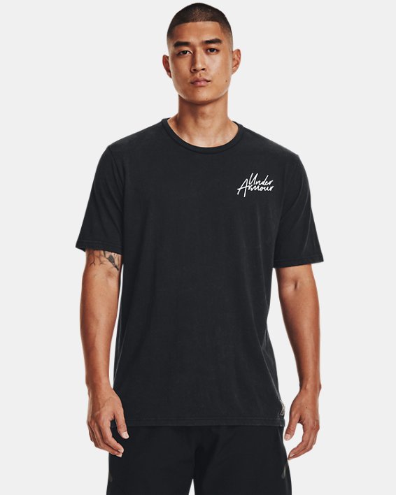 Men's UA Snow Wash T-Shirt, Black, pdpMainDesktop image number 0